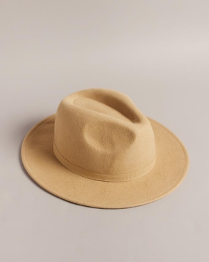 Chapeau Ted Baker Wool Felt Trilby Marron Homme | QON-72031734